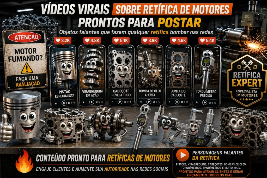 Kit de mídias para Retíficas de Motores